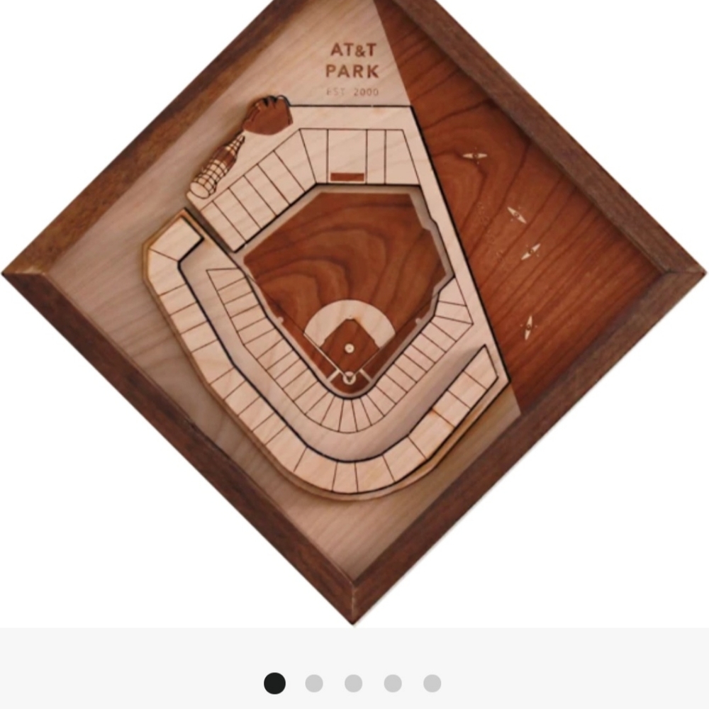 AT&T Ballpark Wood Model Diamond Artpiece